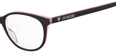 Premium Women Moschino Love Model Eyeglasses: MOL543 - Black Fuchisa- SpecSMART Eye Clinic (Zoom View)